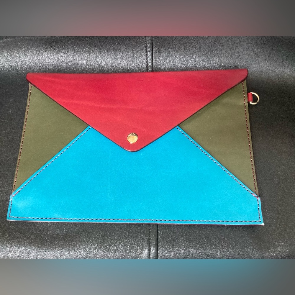 & Other Stories Multi Colored Leather Clutch